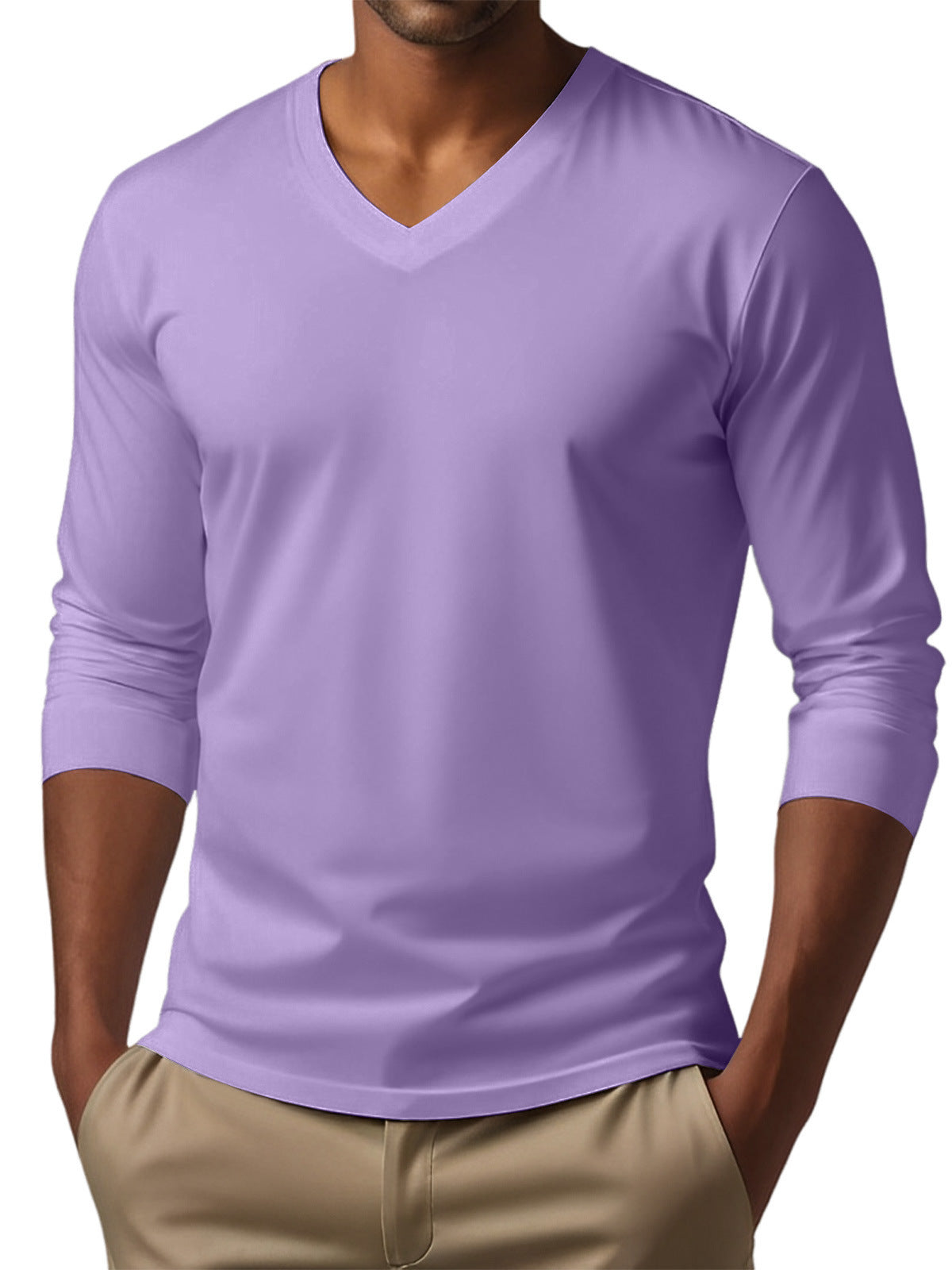 Men's Digital Printing Men's Versatile Long Sleeve
